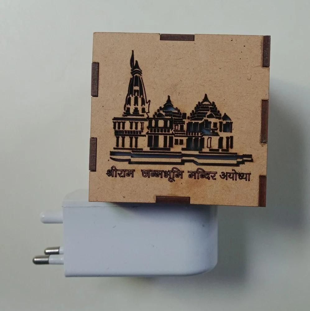 Ayodhya Ram Mandir 3-in-1 Lamp | Aroma Burner, Camphor Diffuser & LED Night Light